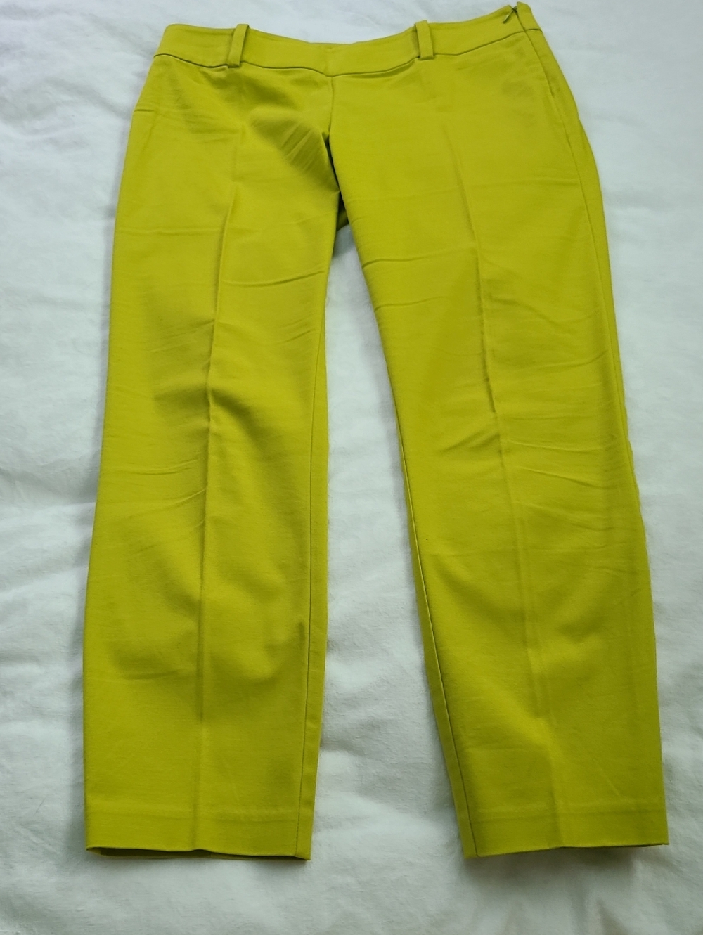 Ann Taylor Lime Green Straight Leg Pants